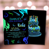 Escalade Rock Invitation Anniversaire Garçon Fête 