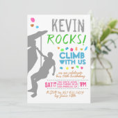 Escalade rock Invitation d'anniversaire (Debout devant)