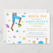 Escalade rock Invitation de fête d'anniversaire -  (Devant)