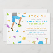 Escalade rock Invitation de fête d'anniversaire -  (Devant)