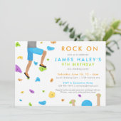Escalade rock Invitation de fête d'anniversaire -  (Debout devant)