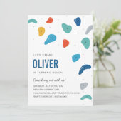 Escalade Rock Invitation de fête d'anniversaire (Debout devant)