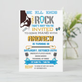 Escalade Rock personnelle Invitation fête d'annive (Debout devant)