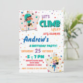 Escalade Rock personnelle Invitation fête d'annive (Debout devant)