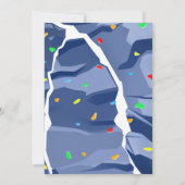 Escalade Rock personnelle Invitation fête d'annive (Dos)