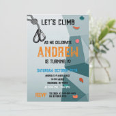 Escalade Rock personnelle Invitation fête d'annive (Debout devant)