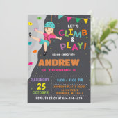 Escalade Rock personnelle Invitation fête d'annive (Debout devant)