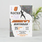 Escalade Rock personnelle Invitation fête d'annive (Debout devant)
