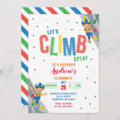 Escalade Rock personnelle Invitation fête d'annive (Devant / Derrière)