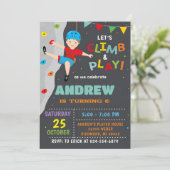 Escalade Rock personnelle Invitation fête d'annive (Debout devant)