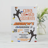 Escalade Rock personnelle Invitation fête d'annive (Debout devant)