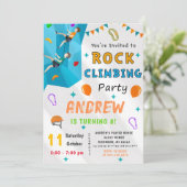 Escalade Rock personnelle Invitation fête d'annive (Debout devant)