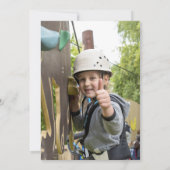 Escalade Rock personnelle Invitation fête d'annive (Dos)