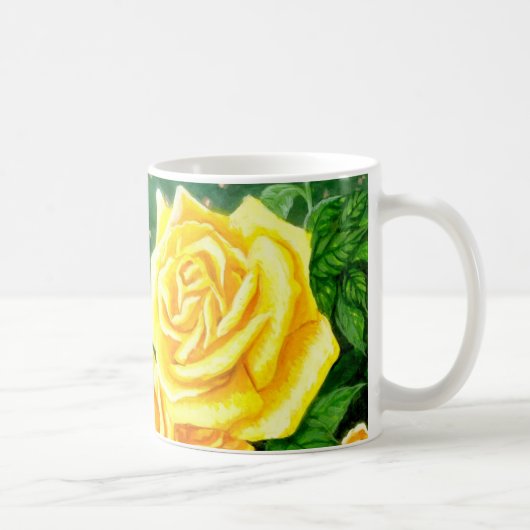 Escalade Yellow Roses Café Mug (Droite)