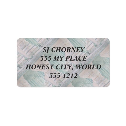 ESCALIER À .... ÉTIQUETTES POUR ADRESSE (Devant)