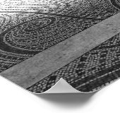 Escalier Art déco noir et blanc avec bleu (Coin)