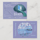 Escalier au carte de visite de cerveau (Devant / Derrière)