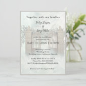 escalier du ciel moderne saint mariage invitation (Debout devant)