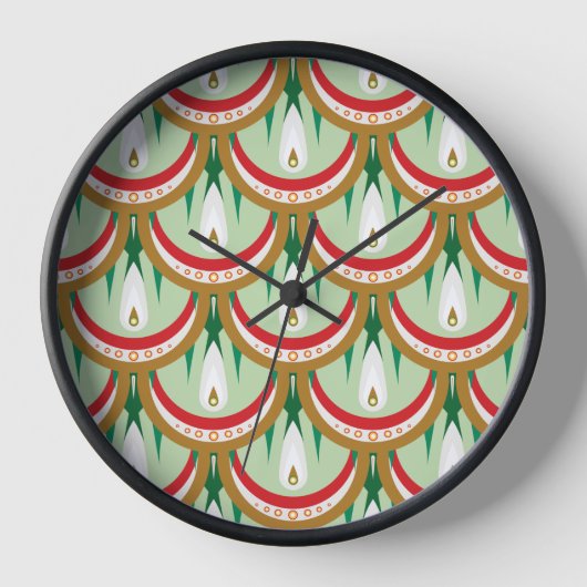 Escalier en bois Horloge encadrée en bois (Recto)