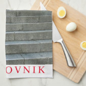 Escalier en pierre de Dubrovnik vue torchon (Quart Plié)