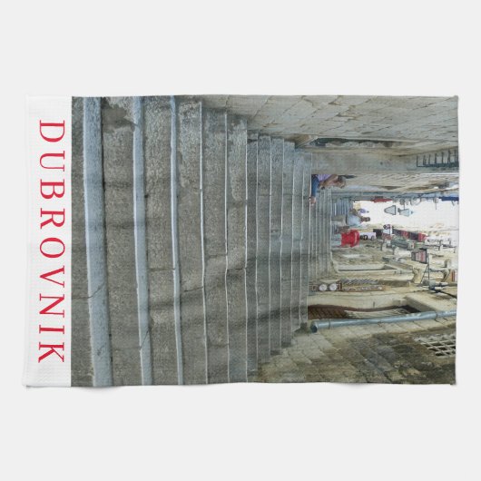 Escalier en pierre de Dubrovnik vue torchon (Horizontal)