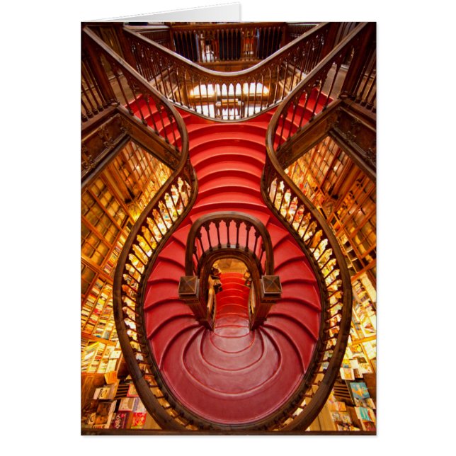 Escalier rouge orné, Portugal (Devant)