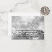 escalier vers le ciel carte de remerciements (Devant/Arrière en situation)