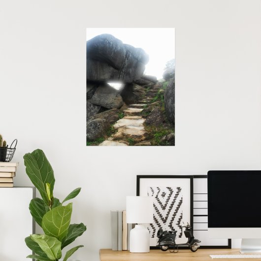 Escalier vers le ciel Impression encadrée (Bureau à domicile)