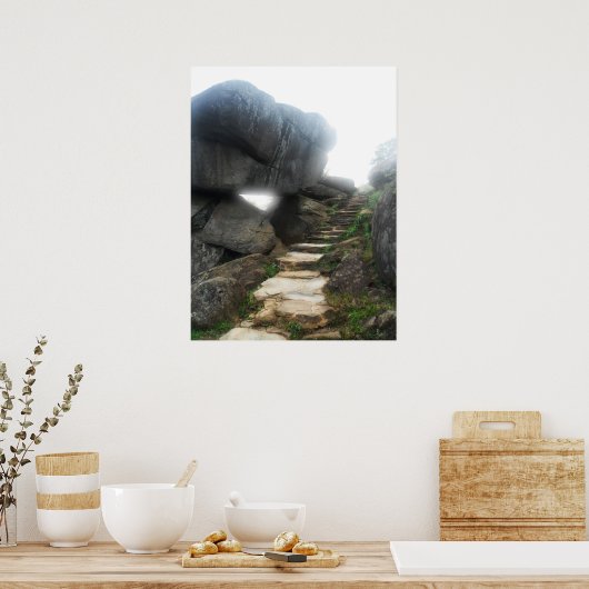 Escalier vers le ciel Impression encadrée (Cuisine)