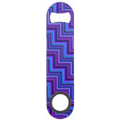 Escaliers à rayures bleues et violettes (Dos)