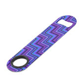 Escaliers à rayures bleues et violettes (Dos Angle)