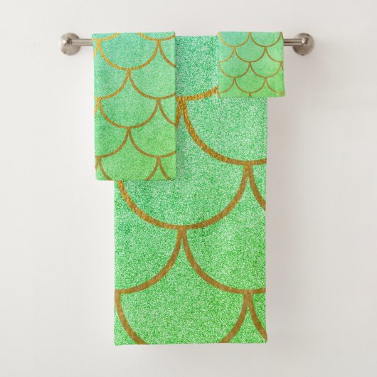 Escaliers de sirène d'or Parties scintillant Turqu (En situation)