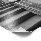 Escaliers noirs et blancs Impression photo (Coin)