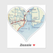 Escanaba MI Sticker (Vel)