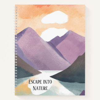 Escape Into Nature Watercolor Bullet Journal