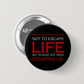 Escape Life-knop Ronde Button 5,7 Cm (Voorkant /achterkant)