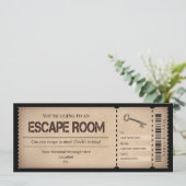 Escape Room Cadeaubon Sjabloon Kaart (Staand voorkant)