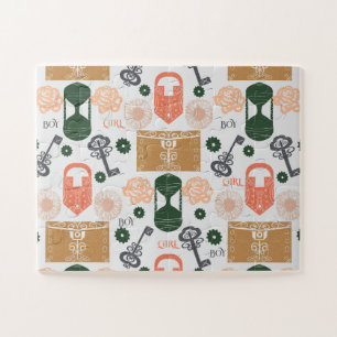 Escape Room Gender Reveal Baby shower spel Legpuzzel