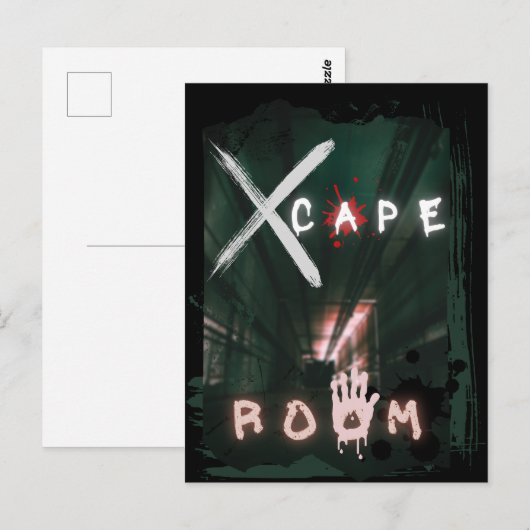 Escape Room Hidden Enigma Briefkaart (Voorkant / Achterkant)