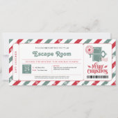 Escape Room Kerstcadeaubon Kaart (Voorkant)