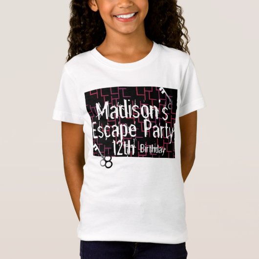 Escape Room Maze Birthday Party T-shirt (Voorkant)