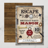 Escape room mysterie om dag van dag op dag op dag  kaart (Voorkant / Achterkant)