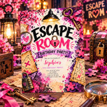 Escape Room Mysterie Puzzel Verjaardagsfeest