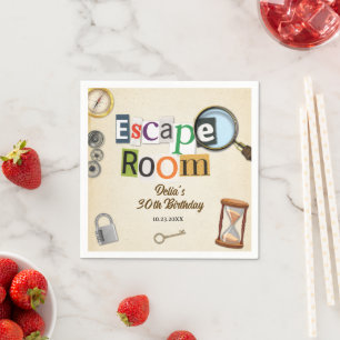 Escape Room Party Servet
