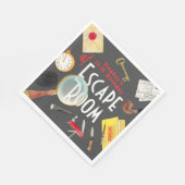 Escape room verjaardag servet (Hoek)