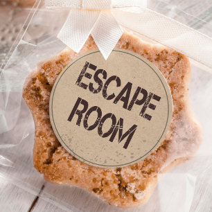 Escape Room Verjaardagsfeestje Ronde Sticker