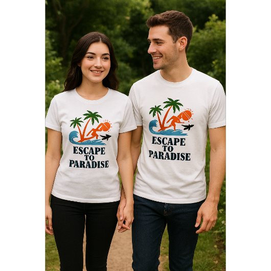 Escape to Paradise Trui-Blend T-shirt voor dames |