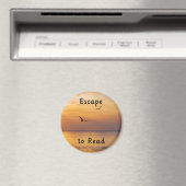 Escape to Read Magnet | Book Lover Reading Quote Magneet (Insitu (Vaatwasser))