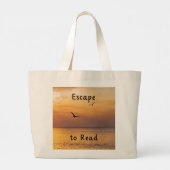 Escape to Read Tote Bag | Book Lover Reading Bag (Dos)
