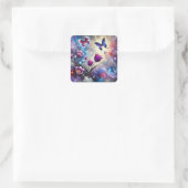 Escape Vierkante Sticker (Tas)